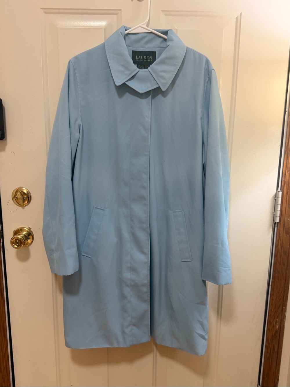 Ralph Lauren Pastel Blue Women's Rain Coat